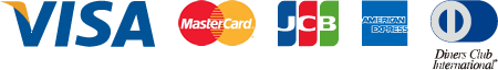 VISA,MASTERCARD,JCB,AMERICANEXPRESS,DINERS CLUB